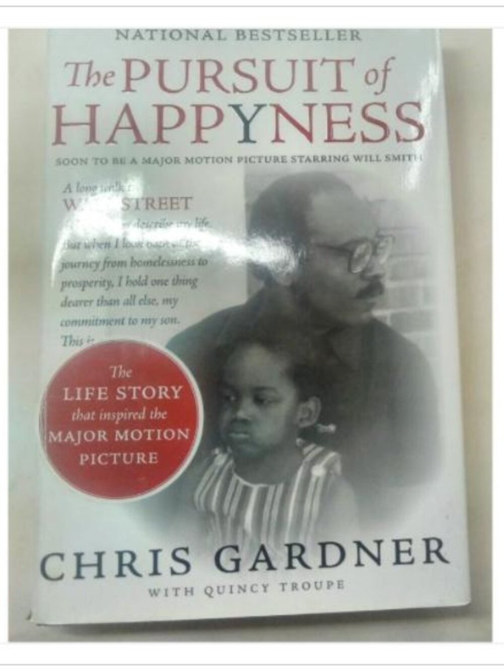 The Pursuit of Happyness Will Smith Movie Life Story Harper 2006 PB